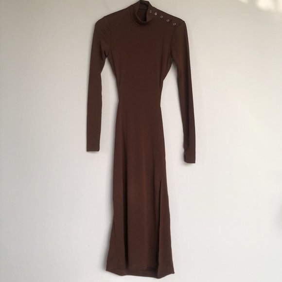 Song of Style Emra Midi Dress Chocolate Brown - Picture 5 of 8